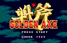 Golden Axe Title Screen